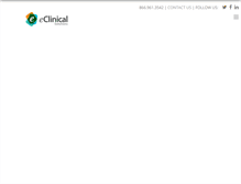 Tablet Screenshot of eclinicalsol.com